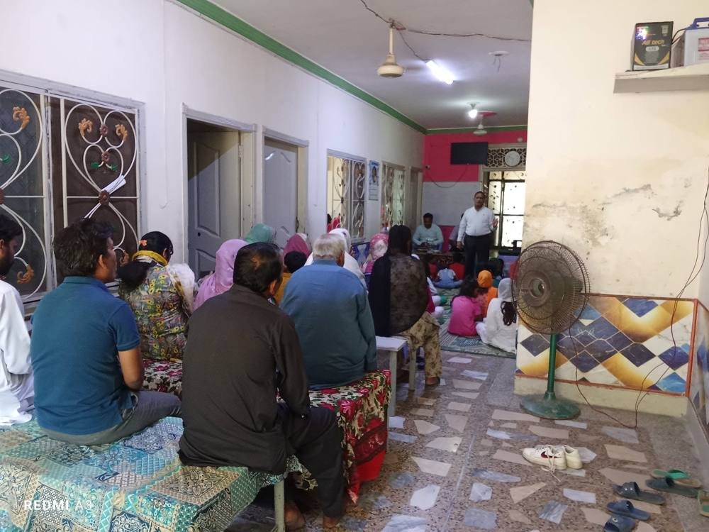 Church and community gathering with CLF
